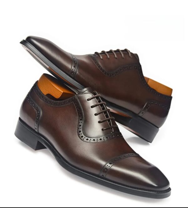 Regent Espresso-Fade Cap-Toe Brogue Oxford
