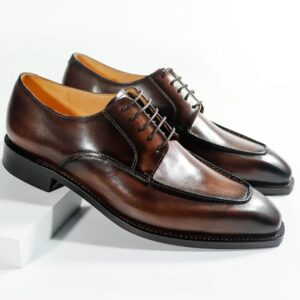 Monarch Chestnut Apron-Toe Derby