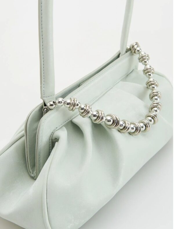 Beaded-Chain Frame Shoulder Bag - Image 2