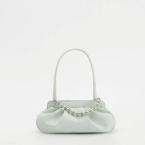 Beaded-Chain Frame Shoulder Bag