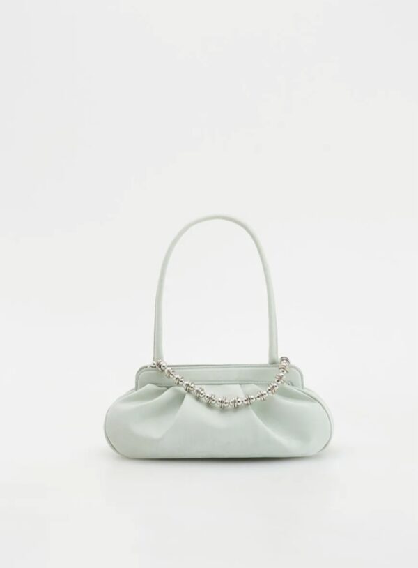 Beaded-Chain Frame Shoulder Bag