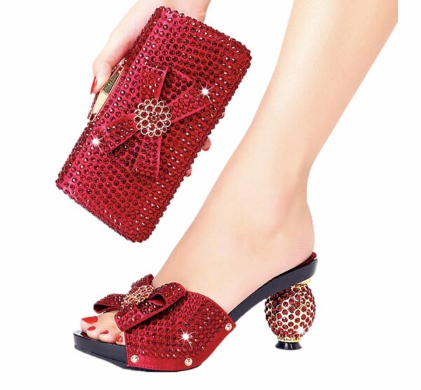 Crystal-Embellished Clutch & Mule Set - Image 4