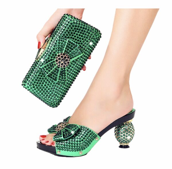 Crystal-Embellished Clutch & Mule Set - Image 3