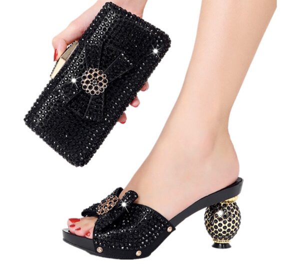 Crystal-Embellished Clutch & Mule Set - Image 7
