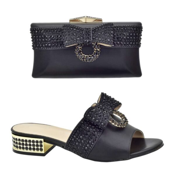 Crystal Bow Ring Clutch & Slide Set - Image 4