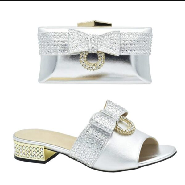 Crystal Bow Ring Clutch & Slide Set - Image 3