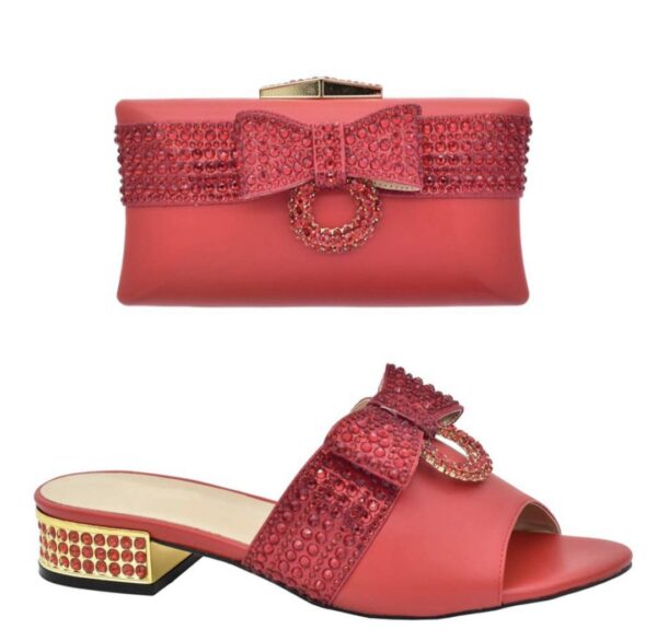 Crystal Bow Ring Clutch & Slide Set - Image 2