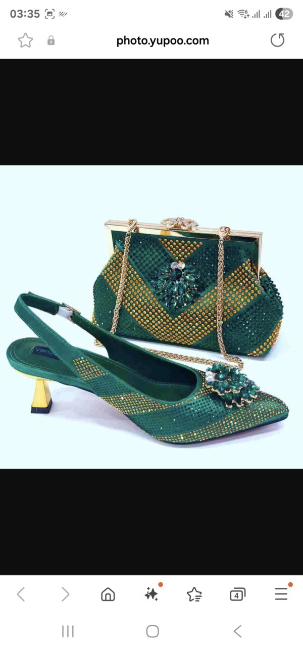Aurora Crystal-Embellished Clutch & Slingback Mule Set - Image 8