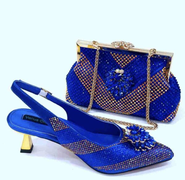 Aurora Crystal-Embellished Clutch & Slingback Mule Set - Image 5